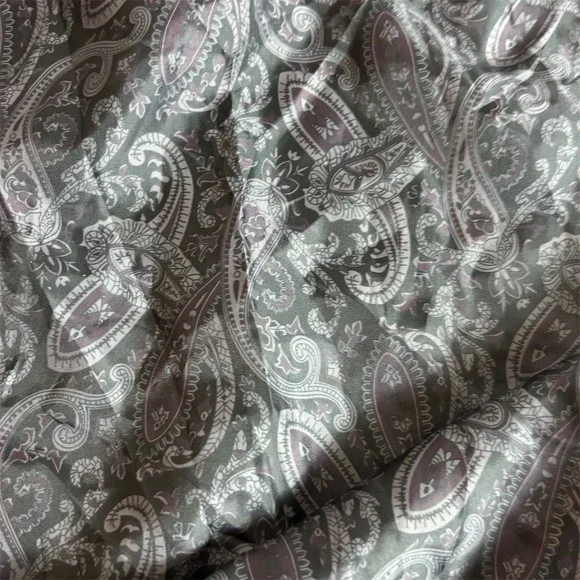 Porter & Ash Bomber Jacket Men's Small Brown Full Zip Paisley Lined - Picture 5 of 7